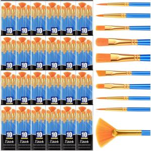 imageESRICH 10PCS Paint BrushesPaint Brush for Acrylic PaintingAcrylic Paint Brush Set for Oil WatercolorBody Face Rock Canvas Small Paint Brushes for Kids Adult Drawing240p