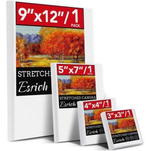 imageStretched Canvases for Painting 8PCS Multi Pack Canvas 3x5 5x7 8x10 10x122 of Each AcidFree Wood Frame Blank Canvas Art Canvas Pre Primed for Acrylic Oil Painting Tempera Paintings4PCS4sizes1 of Each