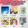 imageCanvas for Painting 11x14 Inch 46 Pack Canvas Boards for Painting Cotton AcidFree Primed Blank Canvas Panels for Oil Paint Watercolor Acrylic Paint Gouache and Tempera DIY57in 96pack