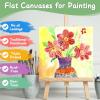 imageCanvas for Painting 11x14 Inch 46 Pack Canvas Boards for Painting Cotton AcidFree Primed Blank Canvas Panels for Oil Paint Watercolor Acrylic Paint Gouache and Tempera DIY44in 72pack