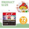 imageCanvas for Painting 11x14 Inch 46 Pack Canvas Boards for Painting Cotton AcidFree Primed Blank Canvas Panels for Oil Paint Watercolor Acrylic Paint Gouache and Tempera DIY44in 72pack