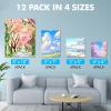 imageESRICH 48 Pack Canvas Boards for Painting 6Pcs of 4x4 4x6 5x6 6x6 8x10 10x10 9x12 11x14 Canvas for Painting Cotton Primed Blank Painting Canvas Panels for Oil Acrylic Watercolor12 pack4x4 5x5 5x7 8x10