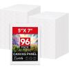 imageCanvas for Painting 11x14 Inch 46 Pack Canvas Boards for Painting Cotton AcidFree Primed Blank Canvas Panels for Oil Paint Watercolor Acrylic Paint Gouache and Tempera DIY57in 96pack