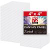 imageCanvas for Painting 11x14 Inch 46 Pack Canvas Boards for Painting Cotton AcidFree Primed Blank Canvas Panels for Oil Paint Watercolor Acrylic Paint Gouache and Tempera DIY44in 72pack