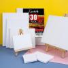 imageESRICH Stretched Canvas for Painting 16x20 Inch 12Pack Large Canvas for Painting Primed AcidFree Cotton Blank Canvases Art Paint Canvases for Oil PaintWatercolorAcrylic PaintGouache and Tempera30 Packs  6Sizes5 of Each