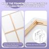 imageESRICH Stretched Canvas for Painting 16x20 Inch 12Pack Large Canvas for Painting Primed AcidFree Cotton Blank Canvases Art Paint Canvases for Oil PaintWatercolorAcrylic PaintGouache and Tempera24X36IN 5 Packs