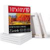 imageESRICH Stretched Canvas for Painting 16x20 Inch 12Pack Large Canvas for Painting Primed AcidFree Cotton Blank Canvases Art Paint Canvases for Oil PaintWatercolorAcrylic PaintGouache and Tempera10X10IN 10 Packs
