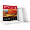 imageESRICH Stretched Canvas for Painting 32x48 Inch 3Pack Large Canvas for Painting Primed AcidFree Cotton Blank Canvases Art Paint Canvases for Oil PaintWatercolorAcrylic PaintGouache and Tempera12x12in16Pack
