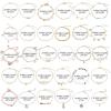 imageESRICH 3040PCS Anklets for Women Ankle Bracelets for Wemen with Gold Silver Rose Gold Three Style Anklets for Women Waterproof for Beach Jewelry Gifts Adjustable Size Beach Anklet Set