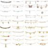 imageESRICH 3040PCS Anklets for Women Ankle Bracelets for Wemen with Gold Silver Rose Gold Three Style Anklets for Women Waterproof for Beach Jewelry Gifts Adjustable Size Beach Anklet Set