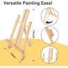 imageESRICH 82 PCS Acrylic Paint Canvas Set48Color Acrylic Painting Kit Painting Supplies Kit with Wood EaselBrushCanvasesWatercolor Paper Acrylic Paint Kit for Kids Adults Artists