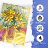 imageESRICH 12x16 Stretched Canvas for Painting 5 Pack Blank Canvases for Painting 58 in Profile Primed Cotton Painting Canvas for Oil ampamp Acrylic Paint