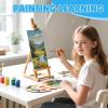 imageESRICH Long Canvas for Painting 8 Pack 4x12 Canvas Boards for Painting Cotton Primed Acid Free Blank Canvas Panels for Oil Paint Watercolor Acrylic Paint Gouache and Tempera