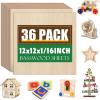 image4 Pack Basswood Sheets 116x12x12 Inch116 Basswood for Laser Cutting ampamp Engraving Thin Balsa Wood Sheets Unfinished Wood for Crafts Plywood Sheets for Models Making Wood Burning and Painting36 Pack