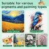 imageESRICH Stretched Canvas for Painting 60 Pack Multi Size11x14 8x10 5x7 4x6 4x4 Blank Primed Canvases for Oil ampamp Acrylic Painting Painting Canvas Supplies for Beginners Artists12 of Each