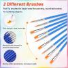 image:image8 Pack Mini Acrylic Paint Set 12 Colors Acrylic Paint Strips with 16 Brushes Washable Paint for Kids amp Adults Craft 112 PCS Painting kit for Easter Eggs Birthday Party Favor Classroom Art Gifts