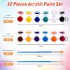 image:image8 Pack Mini Acrylic Paint Set 12 Colors Acrylic Paint Strips with 16 Brushes Washable Paint for Kids amp Adults Craft 112 PCS Painting kit for Easter Eggs Birthday Party Favor Classroom Art Gifts