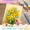 image:image8 Pack Mini Acrylic Paint Set 12 Colors Acrylic Paint Strips with 16 Brushes Washable Paint for Kids amp Adults Craft 112 PCS Painting kit for Easter Eggs Birthday Party Favor Classroom Art Gifts