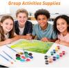 image:image8 Pack Mini Acrylic Paint Set 12 Colors Acrylic Paint Strips with 16 Brushes Washable Paint for Kids amp Adults Craft 112 PCS Painting kit for Easter Eggs Birthday Party Favor Classroom Art Gifts