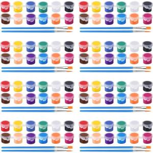 image:image8 Pack Mini Acrylic Paint Set 12 Colors Acrylic Paint Strips with 16 Brushes Washable Paint for Kids amp Adults Craft 112 PCS Painting kit for Easter Eggs Birthday Party Favor Classroom Art Gifts